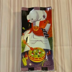 Colorful Chef Decorative Tray/spoon rest
